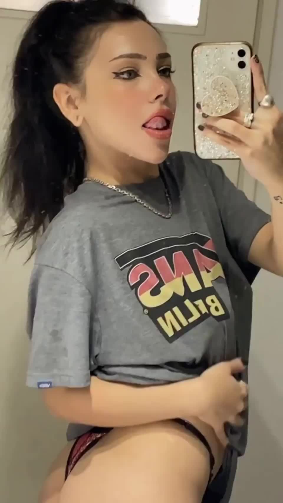 Do you like small tits like mine or are they too small?😍 - free porn video
