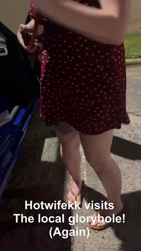 Three strangers creampie wife at the gloryhole while husband watches - free porn video