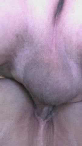 one of my many bulls leaving a huge load of cum in my hotwife pussy for my cuck to clean - free porn video