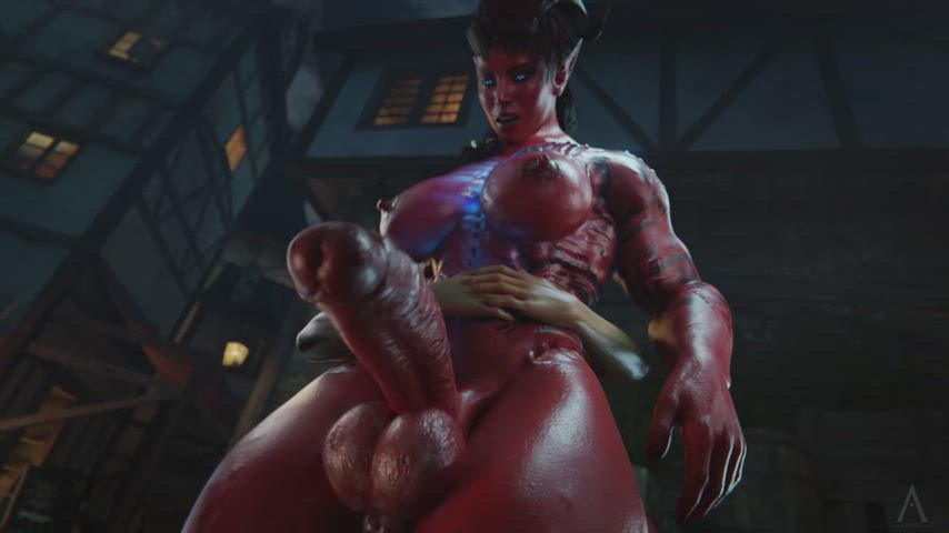 Karlach x Lae'zel (Amazonium) [Baldur's Gate 3] - free porn video