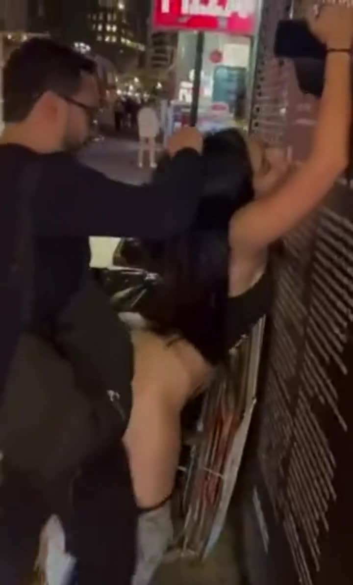 Absolutely shameless women gets fucked in public - free porn video