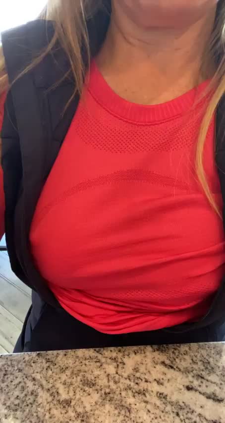 These tits look and feel great now...just a little cold but, would look even better on top of you in your mouth;) - free porn video