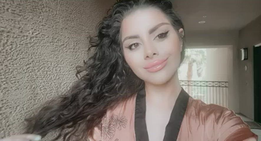 I love going out in nothing but my robe - free porn video