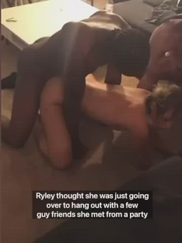 Blonde Teen Tries First BBC And Can’t Stop Cumming - free porn video
