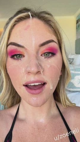 felt pretty with my face covered in cum - free porn video