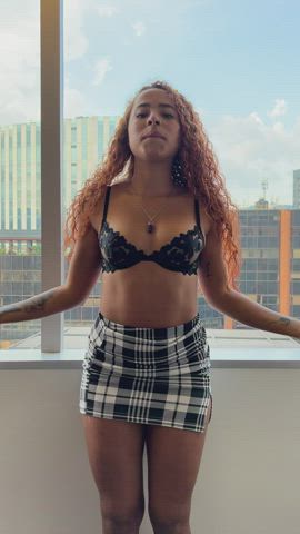 If I flash you my favorite bra, it means hurry home - free porn video