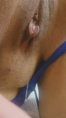My pussy gets so wet when I have a dildo up my ass - free porn video