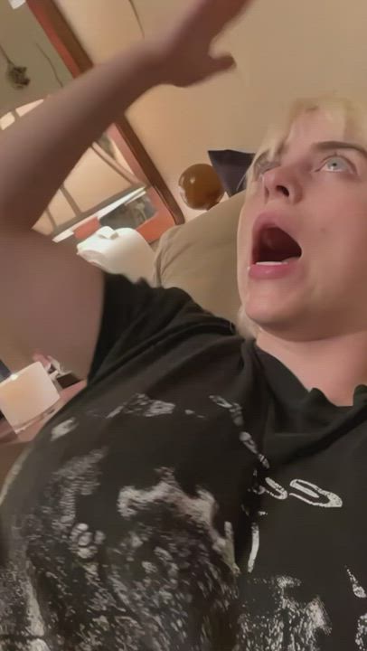 Billie Eilish Tit Jiggle (1080p, 60fps) - free porn video