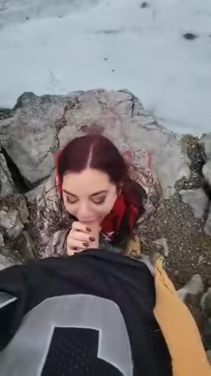 Hungry for his cock out on the trails - free porn video