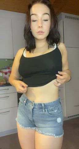Do you like it when a little 18 years old undresses for you? - free porn video