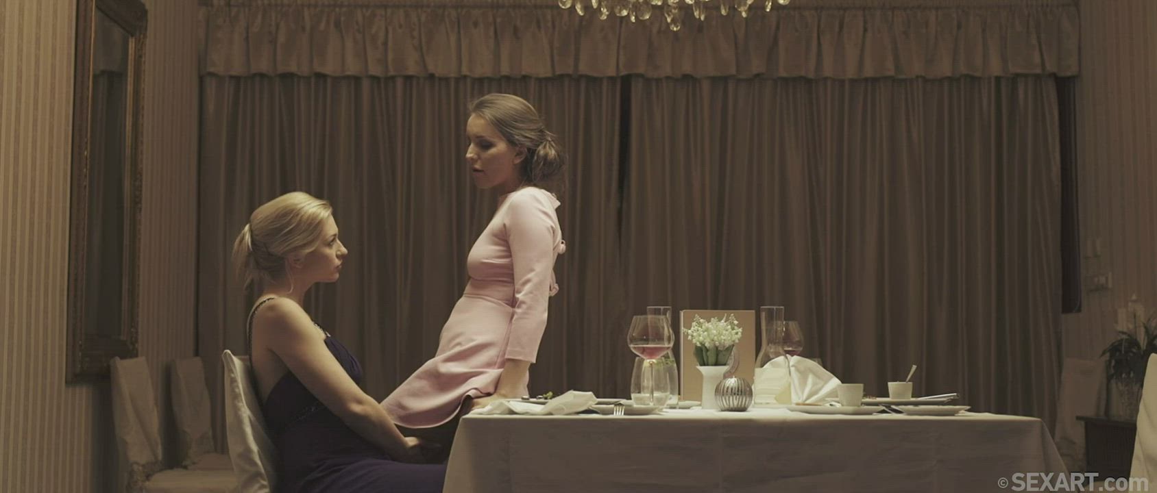 Dinner Time! Enjoy Girls! - free porn video