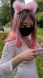 Would you fuck me in doggy on this bench? - free porn video