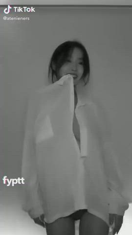 Korean dancing in a white shirt - free porn video
