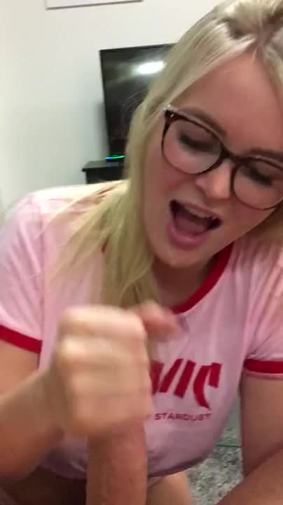 Pretty Blonde Can't Wait For Him To Cum - free porn video