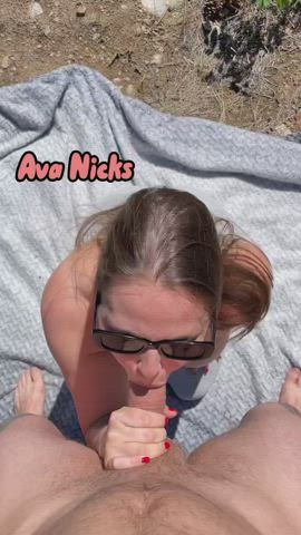 Would you let me suck you off on a hike with these big mommy milkers hanging out? - free porn video