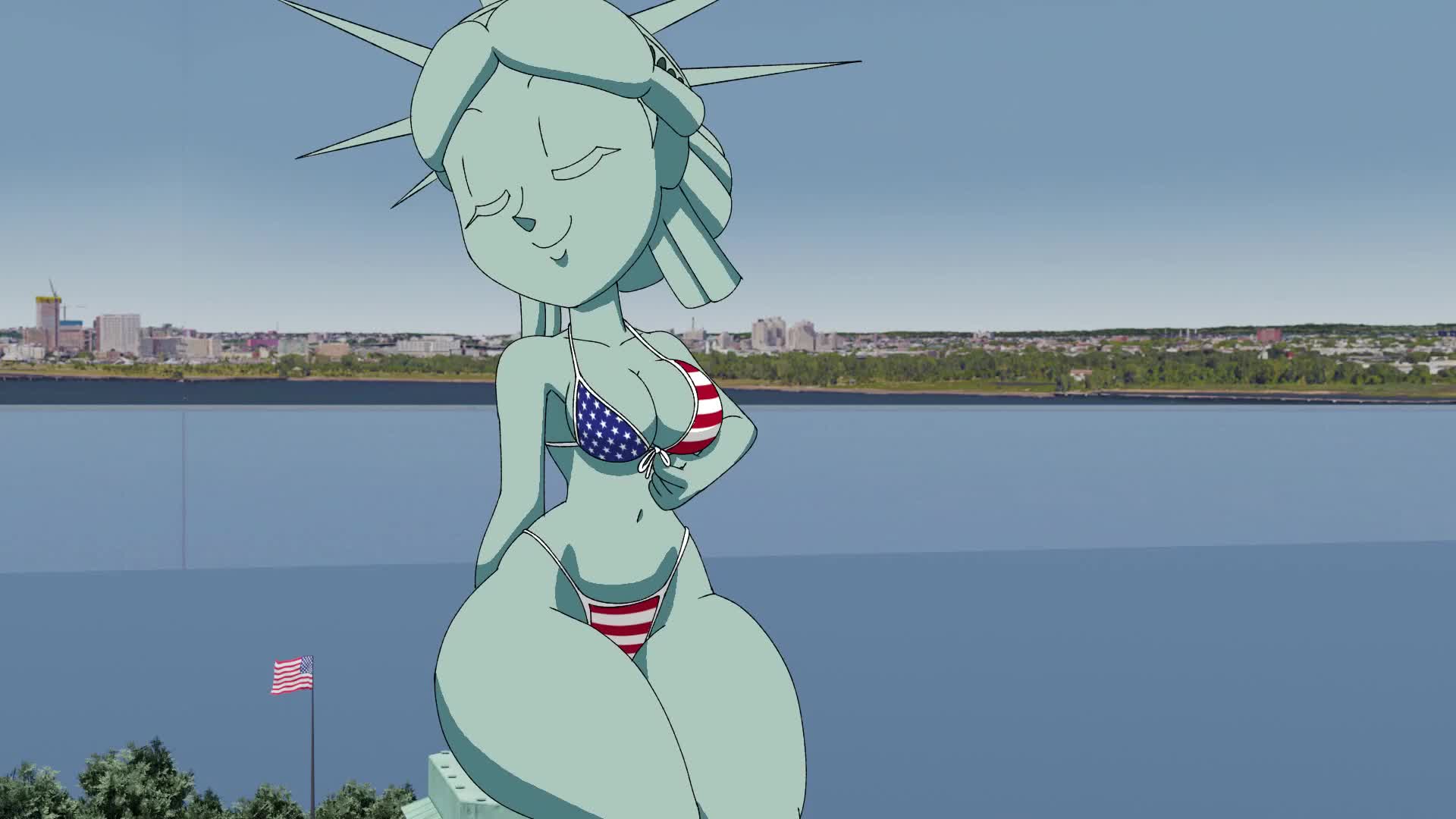 Lady Liberty & Lady Freedom (tansau) [U.S.A.] - free porn video