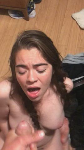 Sitting there and waiting patiently for cum - free porn video