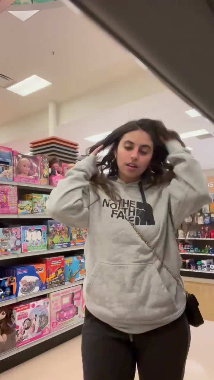 Flashing my tits while picking up birth control - free porn video