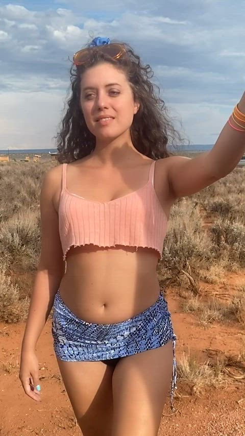 What would you do if you are on a hike and you meet me like this....? - free porn video