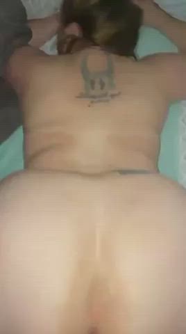 Bbw wife plugged in both holes. - free porn video