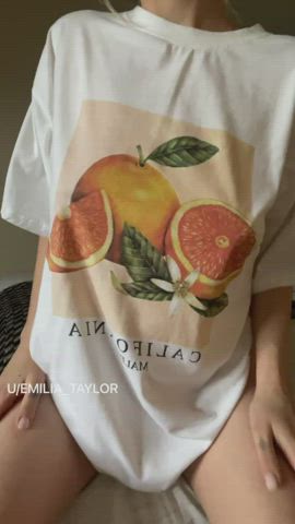 Would you like to taste my juicy grapefruits? 🥰 - free porn video