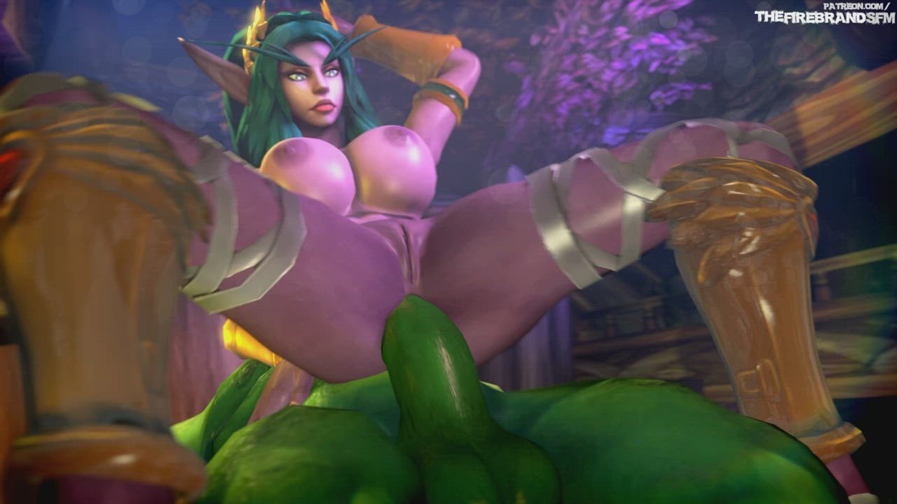 Rough Assfuck for Tyrande Whisperwind (The Firebrand)[World of Warcraft] - free porn video
