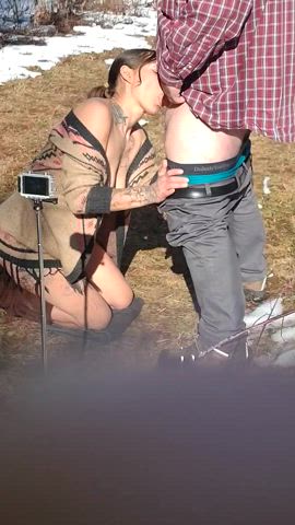 Met a fan on a hike - free porn video