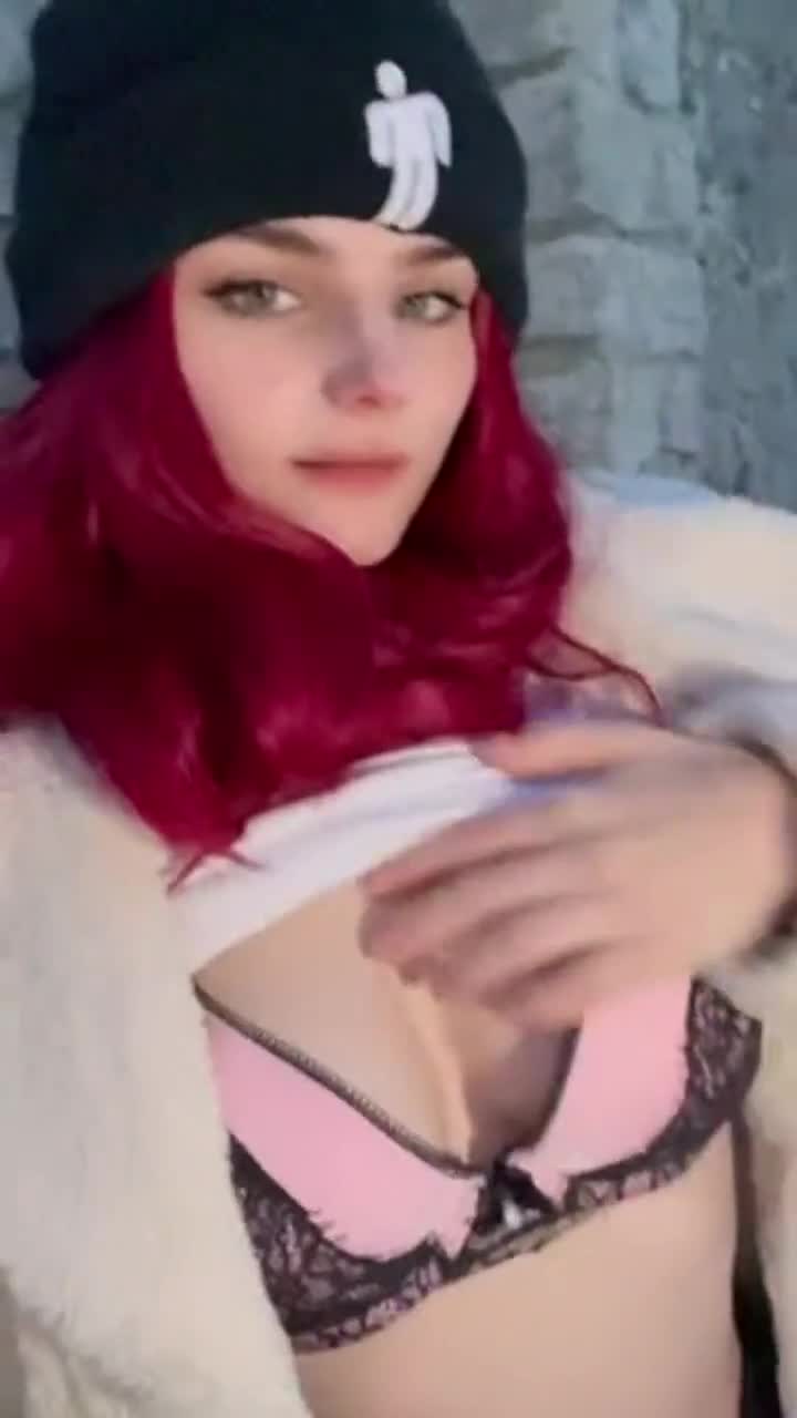 I was at a castle today, it was pretty cool but even cooler was when I got my teenn tits out for you at the castle, hopefully no one saw me - free porn video