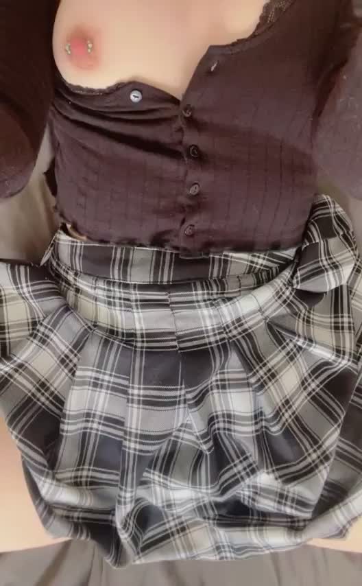 Showing you what's under my skirt (f) - free porn video