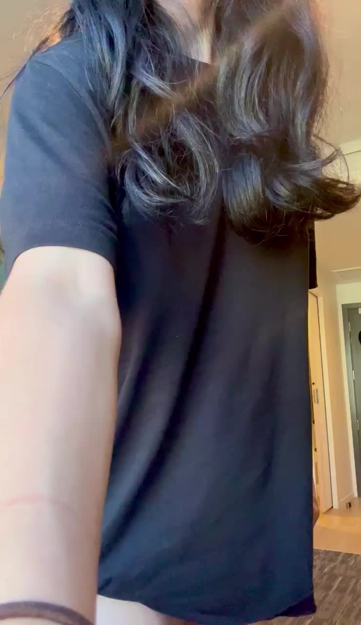My baggy shirt hides a lot - free porn video