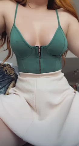 Managed to hide this 10 inch dildo up my skirt, now I can ride anywhere - free porn video