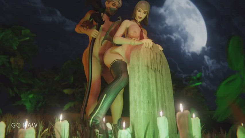 Vivica Saint Fucked in the Forest at Night [Fortnite] (GCRaw) - free porn video