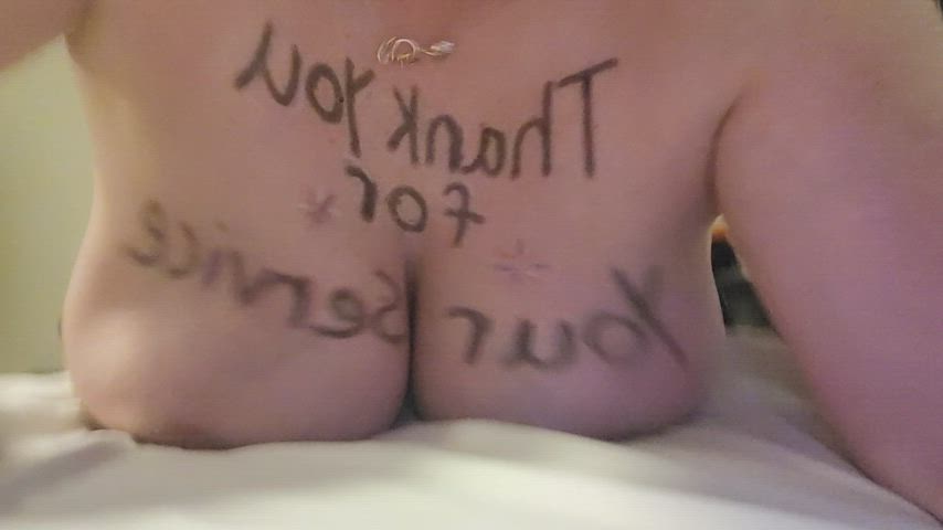 It's my pleasure to thank them for their service to our country! - free porn video