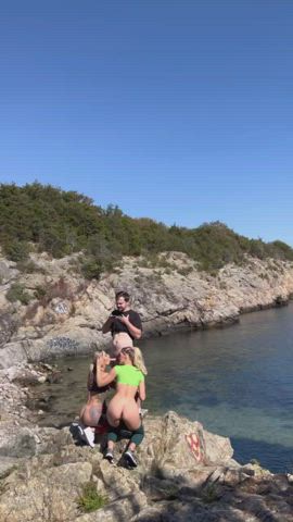 Beach Blonde Blowjob - free porn video