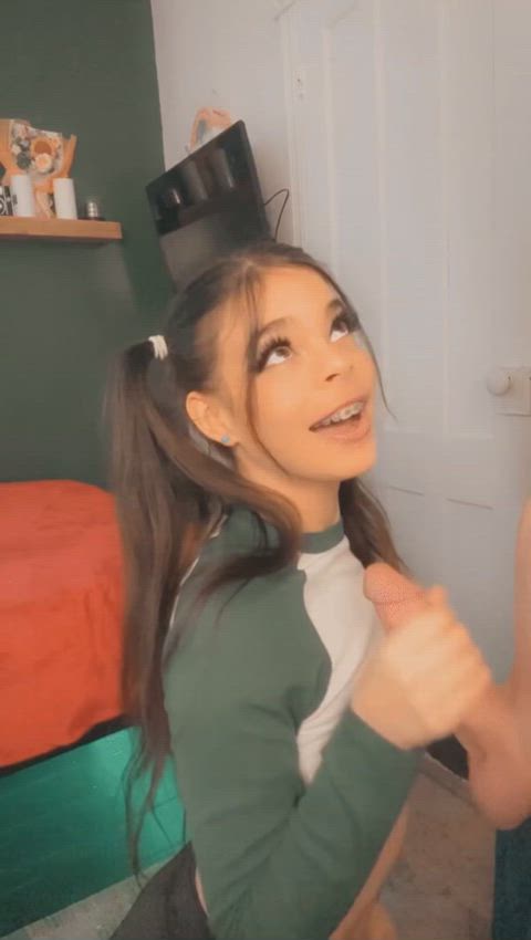 say “yes” if you ll cum on braces every day - free porn video