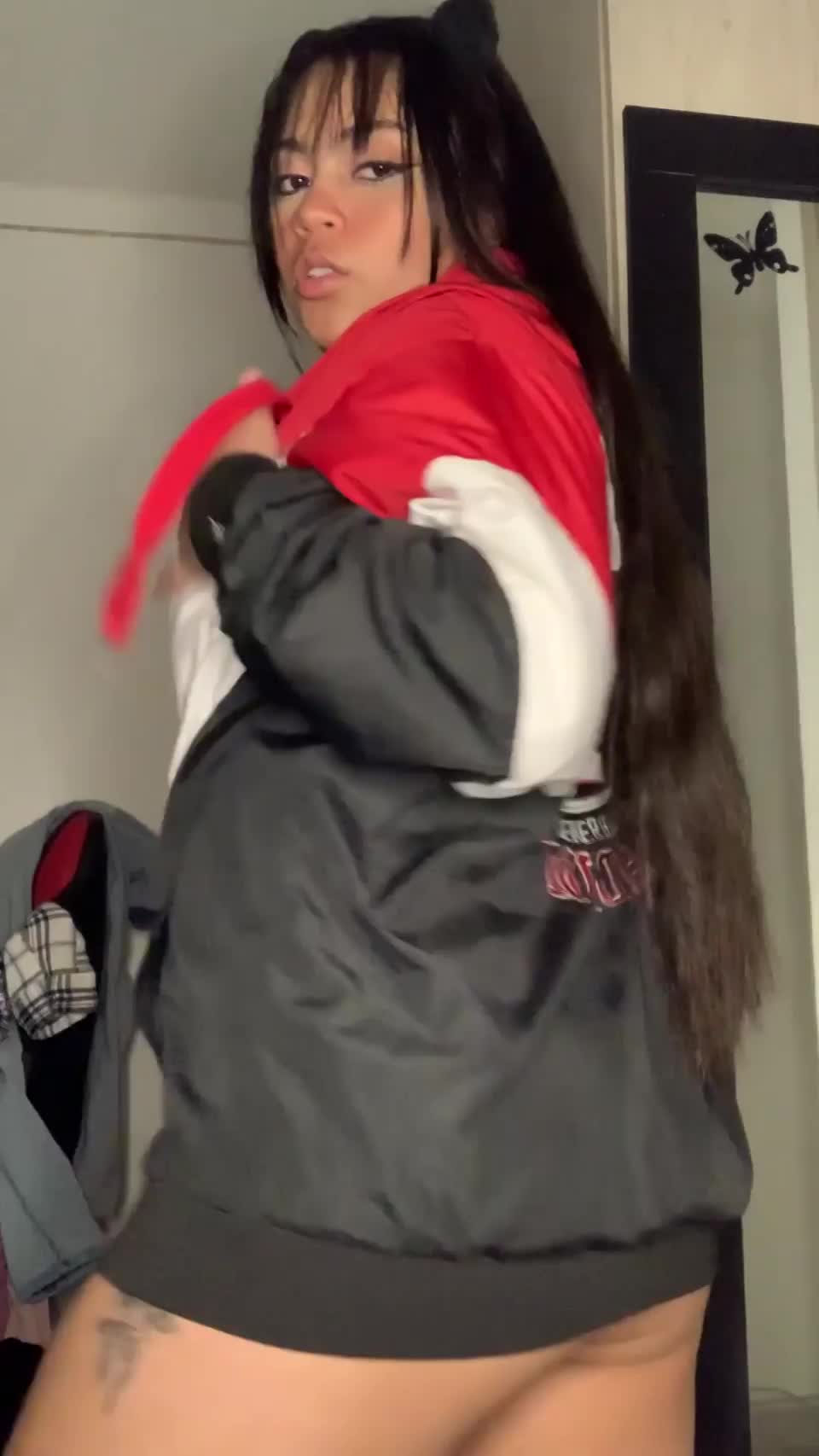 Anyone else in here loves to be gooned in a jacket, without underwear? - free porn video