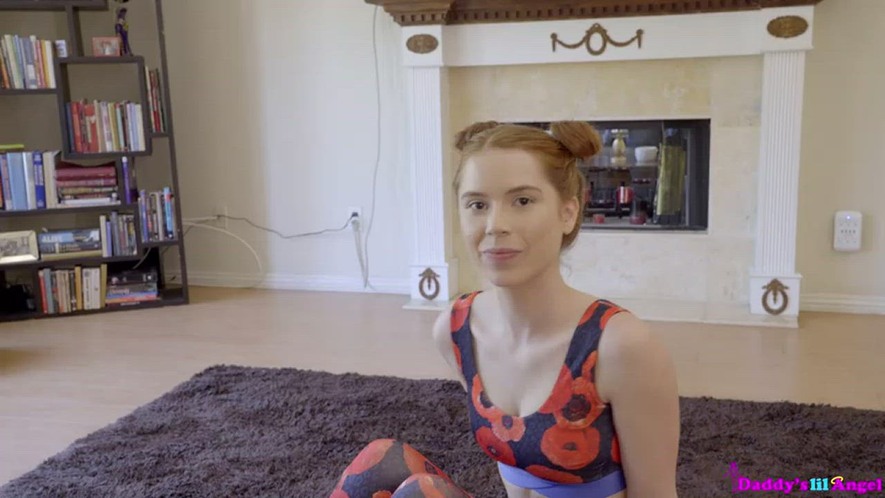 Blowjob Petite Pepper Hart Step-Daughter Yoga Anal Porn GIF by pornotree.com - free porn video