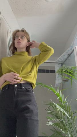 undressing for the lucky shower again ;) - free porn video