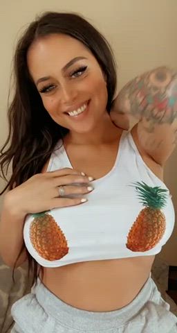 Want to see my pineapples bounce - free porn video