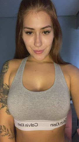 Stop anything you're doing and give my boobs a little treat - free porn video