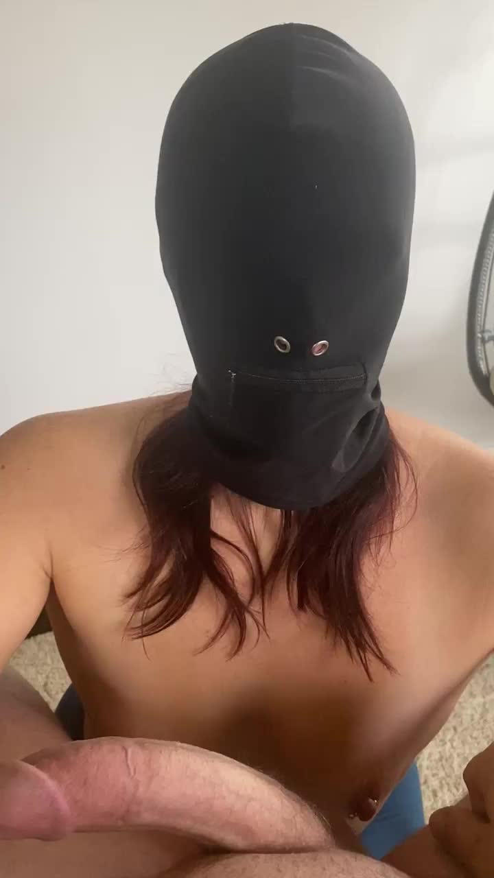 Hooded blowjobs are so demeaning…and I love them. - free porn video