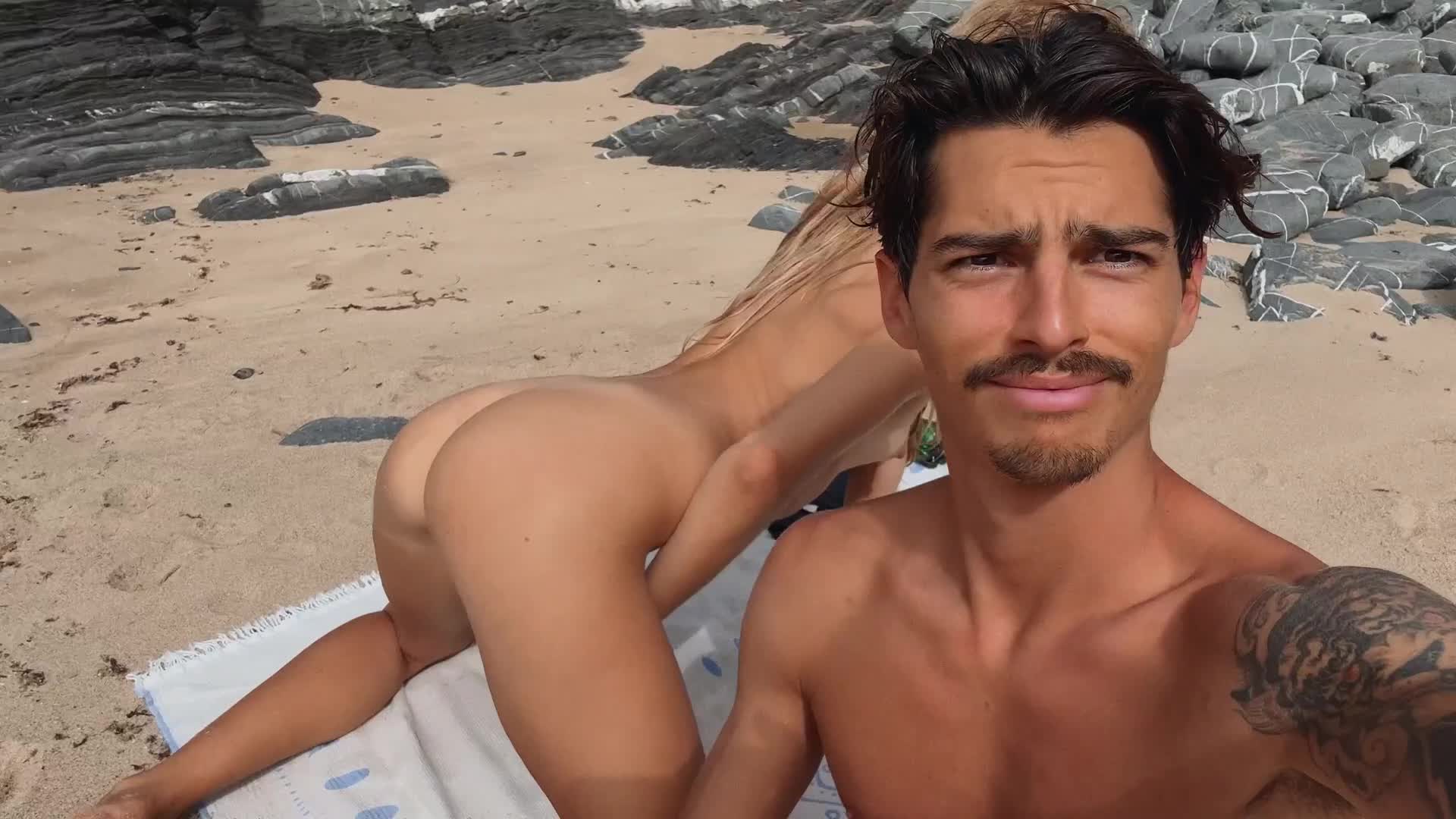 We are on our secret beach - free porn video
