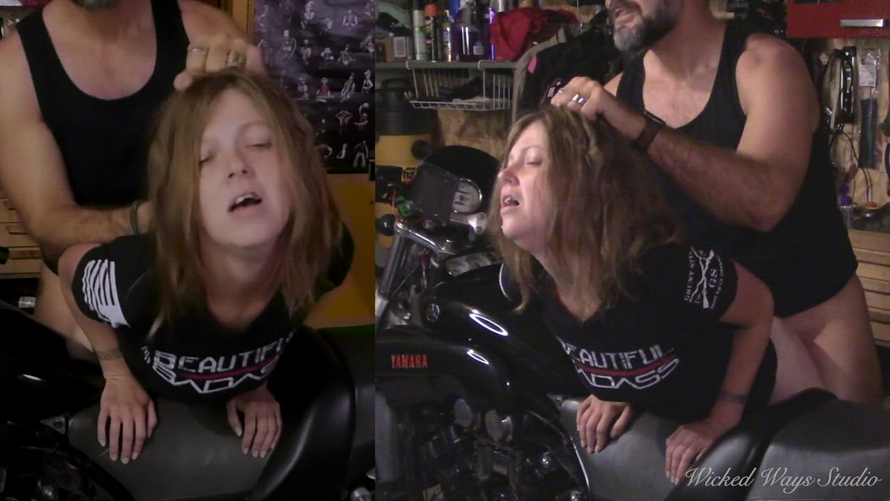 Please cum in my ass Biker Babe Lets Me Fuck Her Perfect Ass Bent Over My Motorcycle PAINAL - free porn video