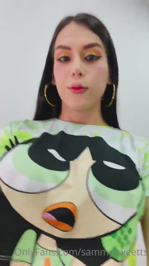 Her tits and girlcock bulge look so good from this view. So gooned up - free porn video