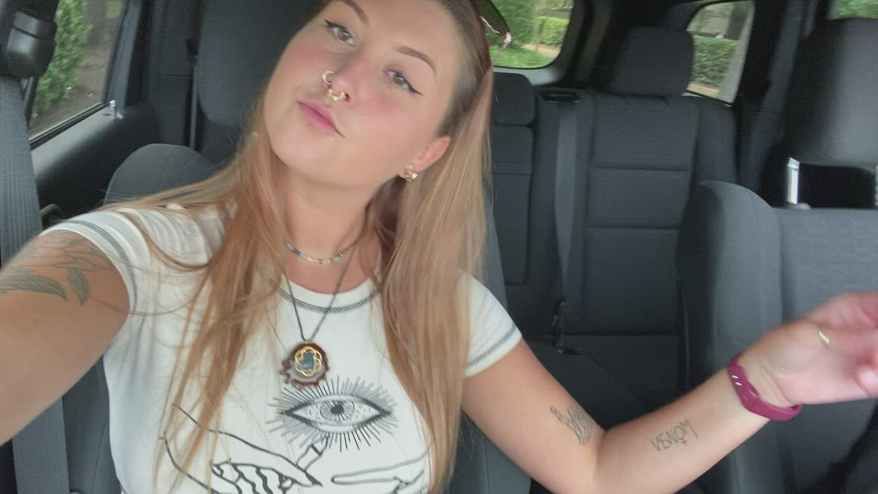 I Got Caught By The Car Next To Us, Oops LOL - free porn video