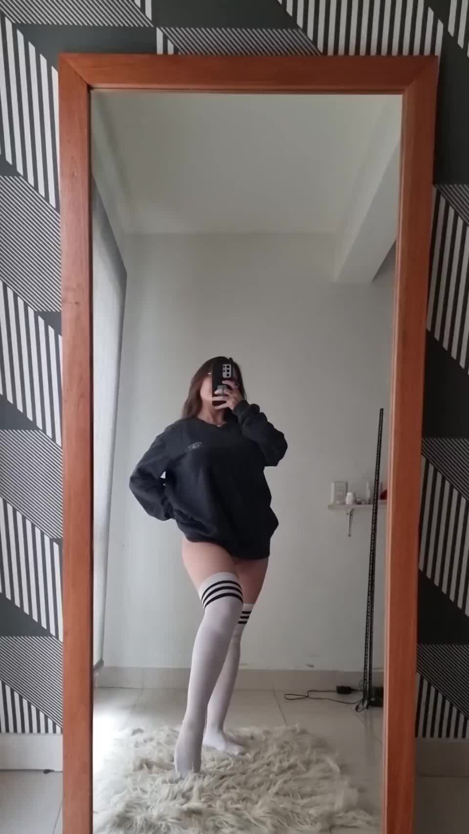 Small girl, not so small tits - free porn video