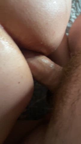 Hubs couldn't resist sticking it in my ass - free porn video