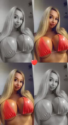 Big Tits Bikini Blonde Latex - free porn video
