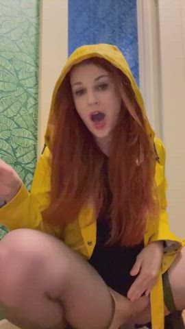 I’m wearing a raincoat but you don’t have to - free porn video