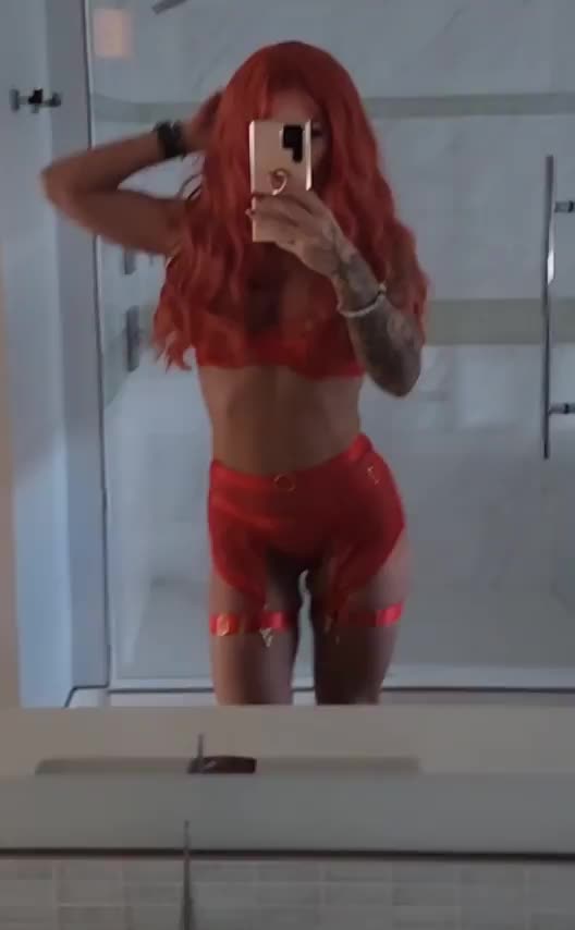 Yesterday I was a blonde for the guys to punish, tonight I'm a red head bimbo for them to Use - free porn video